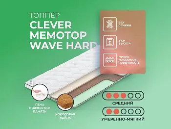 Матрас Clever MemoTop Wave Hard (распродажа)