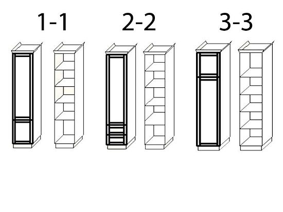Шкаф №3 (ясень), 1 створка 4 (фото)